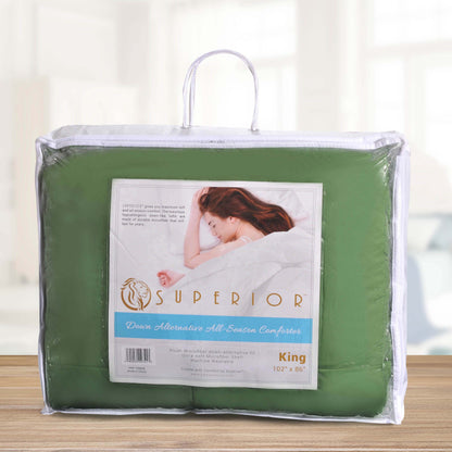 Classic All-Season Reversible Down Alternative Comforter - TerraceGreen