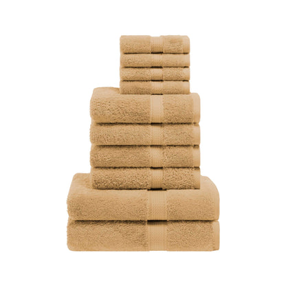 Madison Egyptian Cotton Pile Plush Heavyweight 10 Piece Towel Set