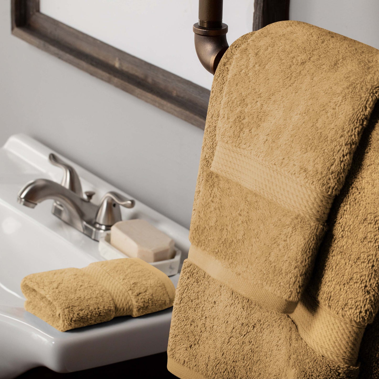 Madison Egyptian Cotton Pile Plush Heavyweight 3 Piece Towel Set
