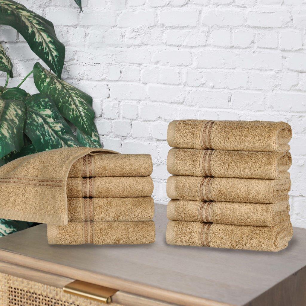 Egyptian Cotton Highly Absorbent Solid Ultra Soft Towel Set Collection