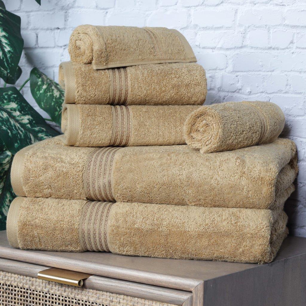 Egyptian Cotton Highly Absorbent Solid Ultra Soft Towel Set Collection