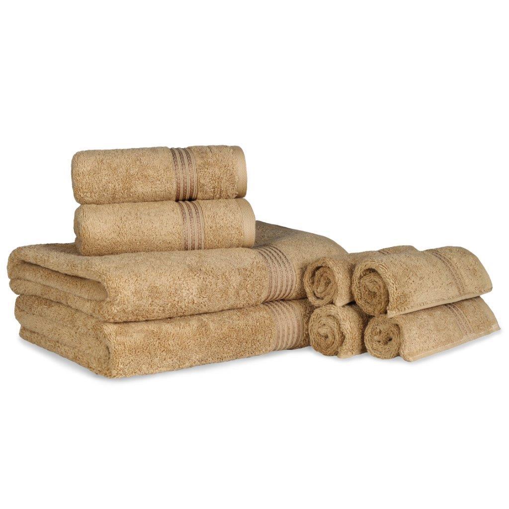 Egyptian Cotton Highly Absorbent Solid Ultra Soft Towel Set Collection