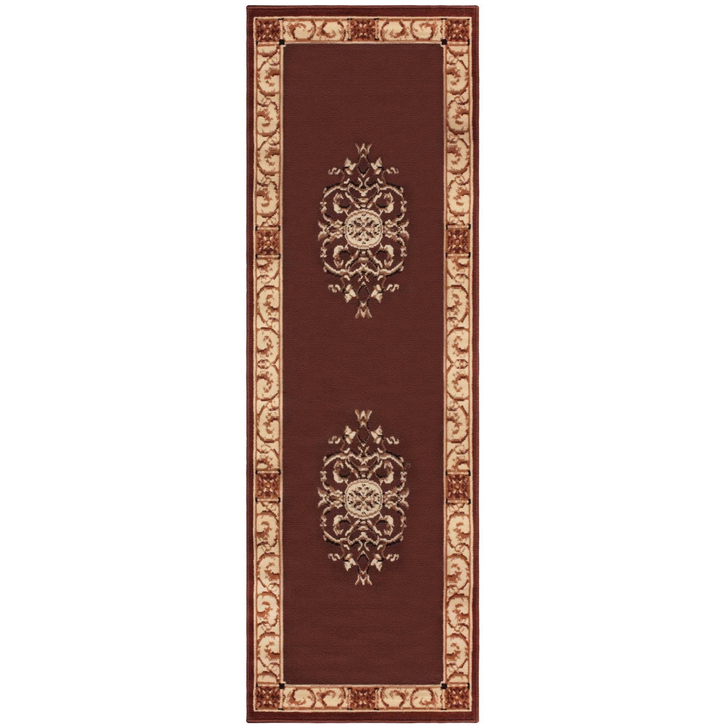 Oversized Medallion Modern Bohemian Indoor Area Rug or Runner Rug - Toffee