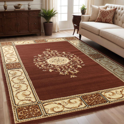 Oversized Medallion Modern Bohemian Indoor Area Rug or Runner Rug