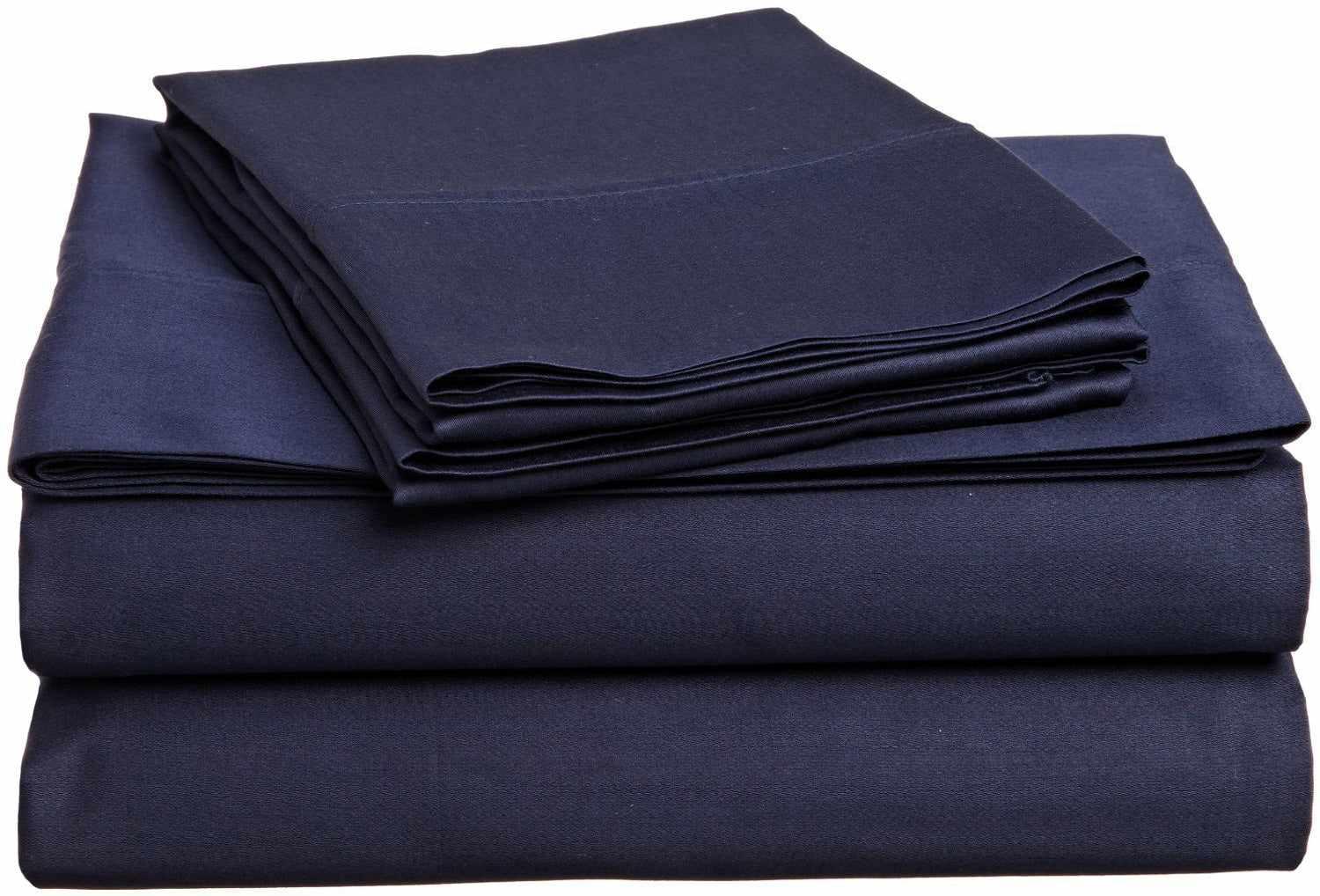 Superior Traditional 300-Thread Count Solid Egyptian Cotton Waterbed Sheet Set  -Plum