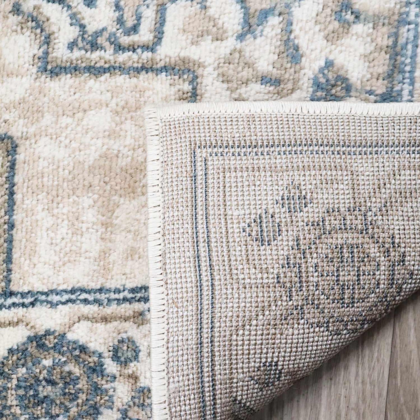 Superior Traditional Geometric Floral Medallion Design Indoor Home Area Rug - Beige