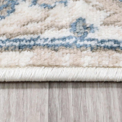 Superior Traditional Geometric Floral Medallion Design Indoor Home Area Rug -Beige