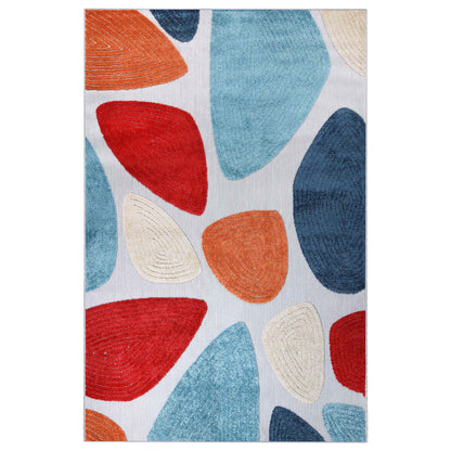 Tulip Modern Geometric Indoor Outdoor Area Rug - Multicolored