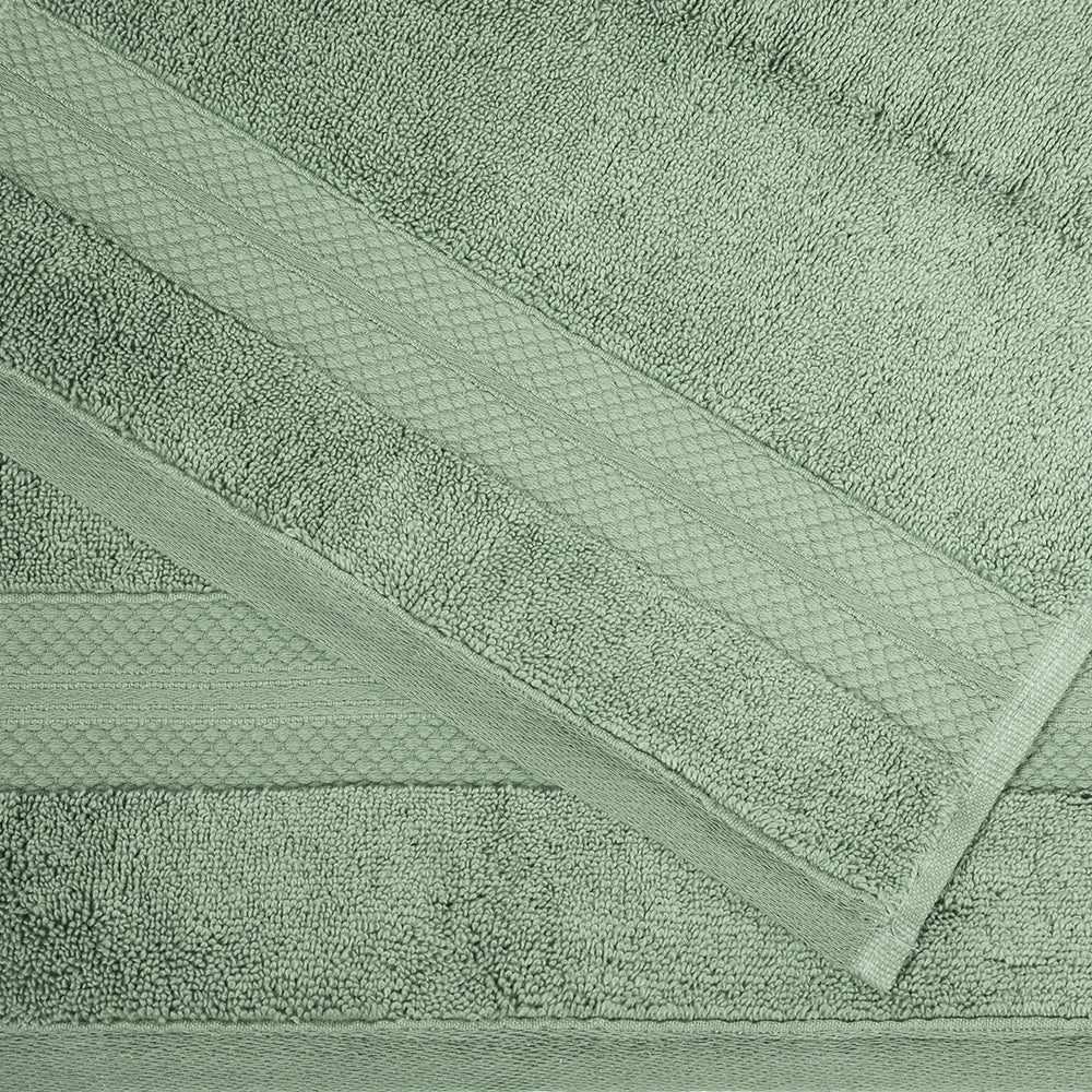  Superior Premium Turkish Cotton Assorted 9-Piece Towel Set - Olive Green