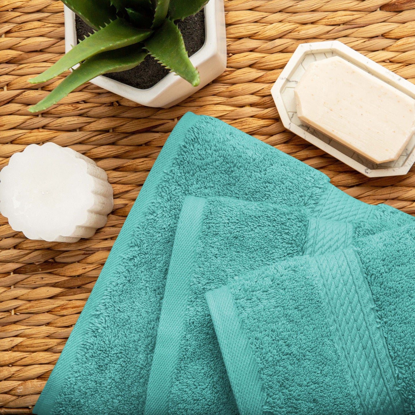 Madison Egyptian Cotton Pile Plush Heavyweight 3 Piece Towel Set