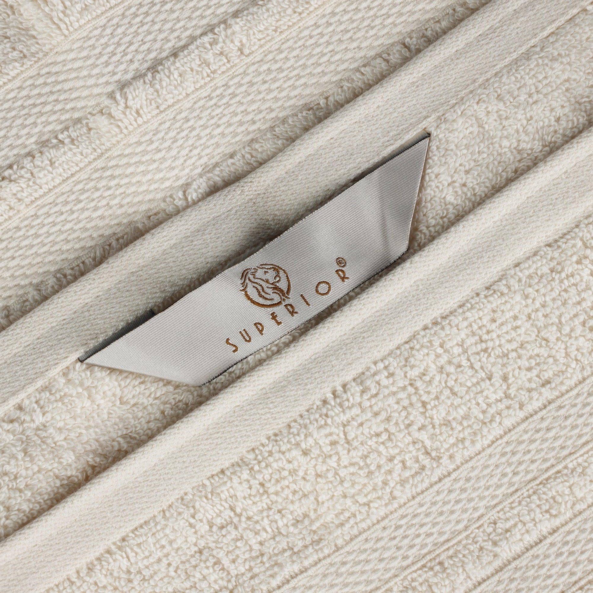 Superior Ultra Soft Cotton Absorbent Solid Assorted 3-Piece Towel Set -Ivory