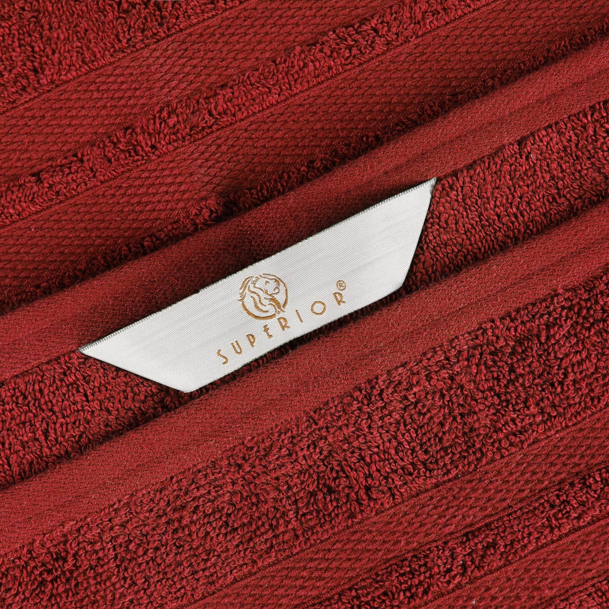 Superior Ultra Soft Cotton Absorbent Solid Assorted 3-Piece Towel Set -Maroon