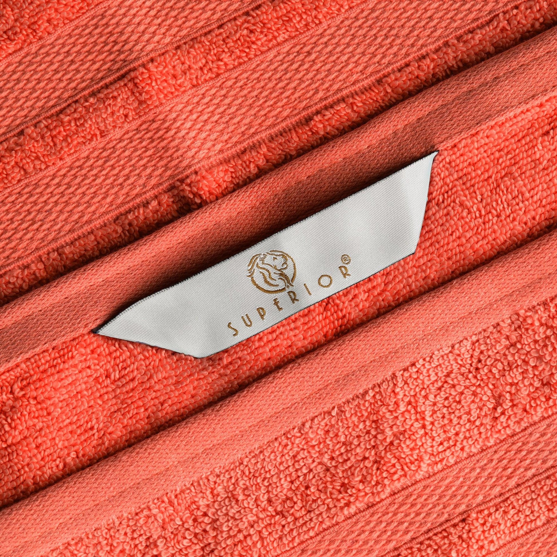 Superior Ultra Soft Cotton Absorbent Solid Assorted 3-Piece Towel Set - Tangerine