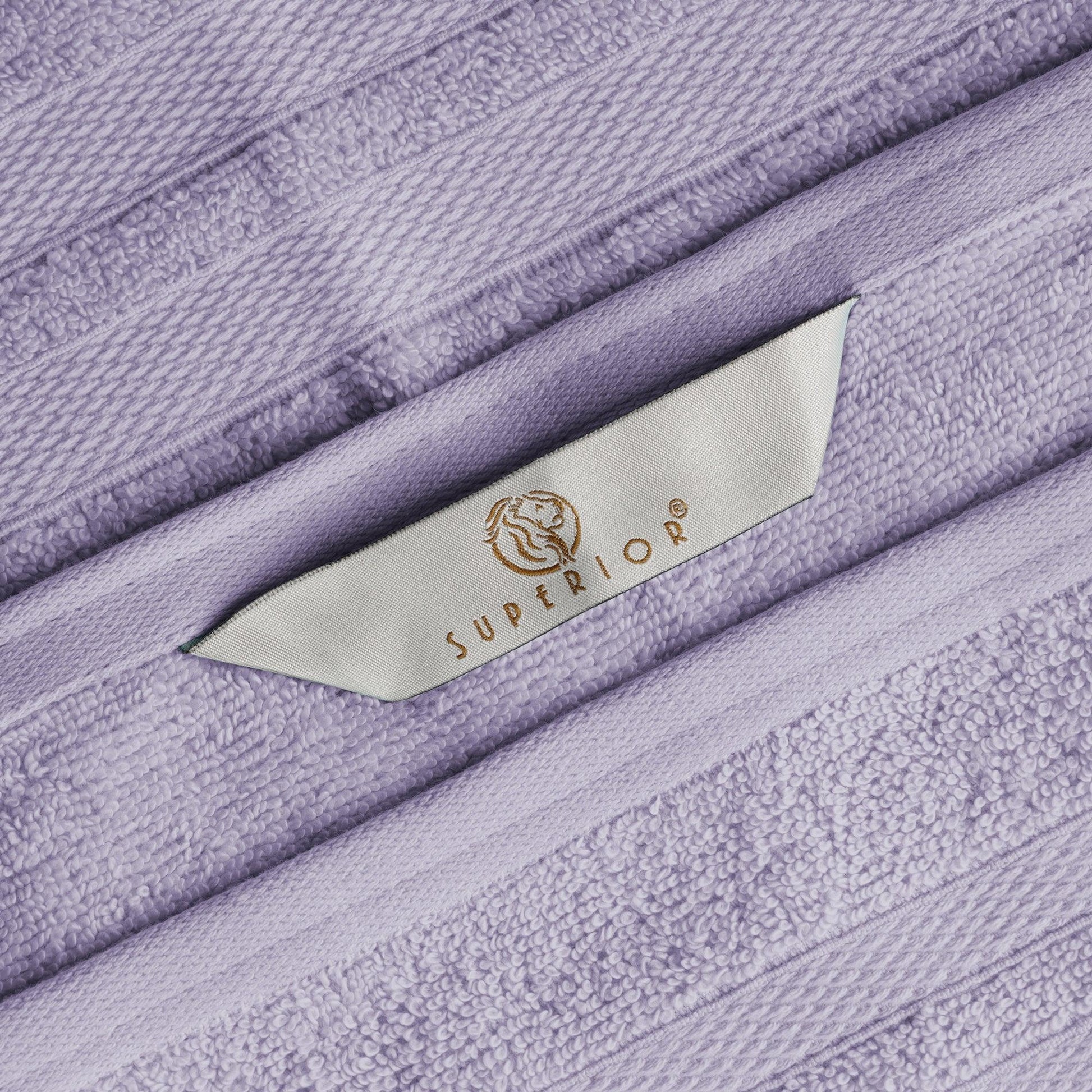 Superior Ultra Soft Cotton Absorbent Solid Assorted 3-Piece Towel Set  - Wisteria