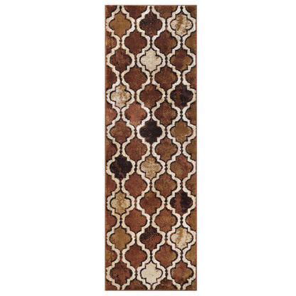 Viking Contemporary Geometric Trellis Indoor Area Rug or Runner
