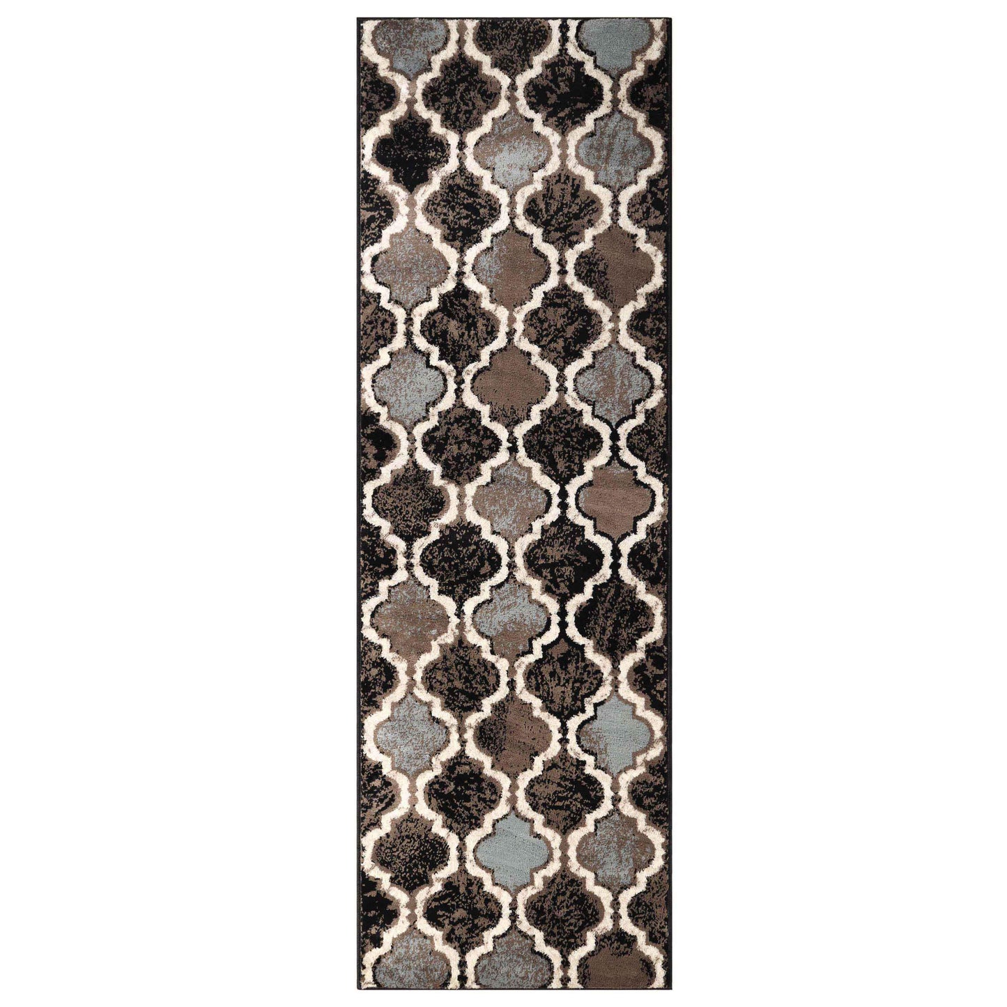 Viking Contemporary Geometric Trellis Indoor Area Rug or Runner
