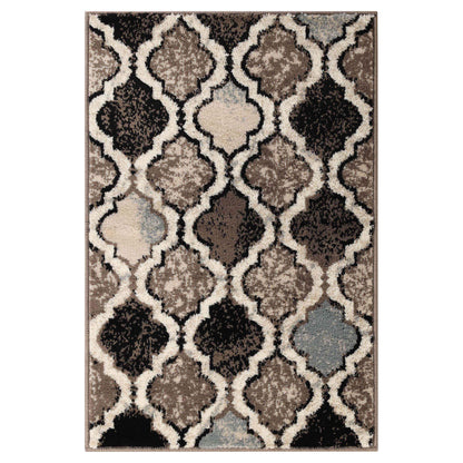 Viking Contemporary Geometric Trellis Indoor Area Rug or Runner