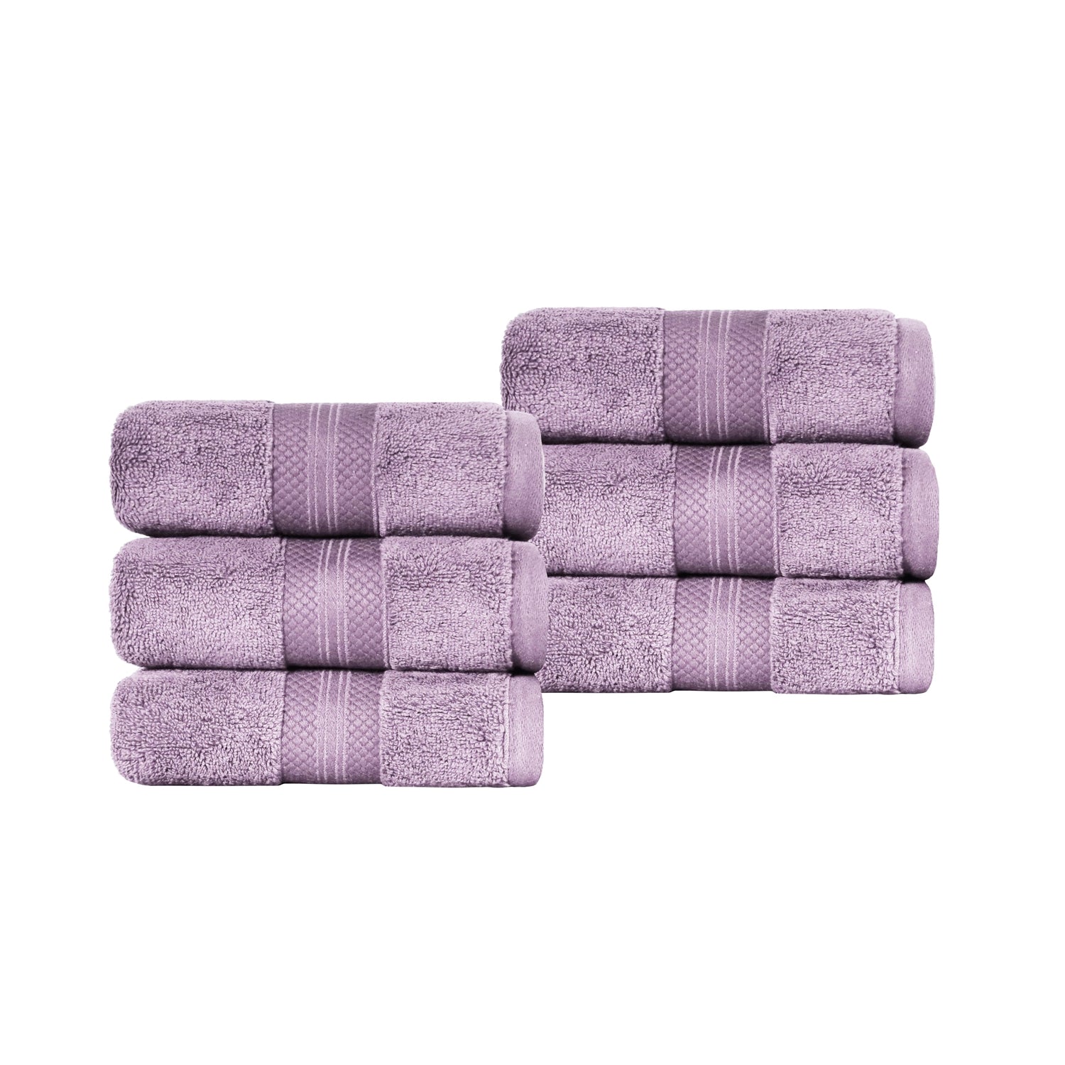 Superior Premium Turkish-Cotton Assorted Towel Set - Wisteria