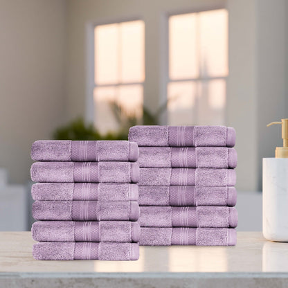 Superior Premium Turkish-Cotton Assorted Towel Set - Wisteria