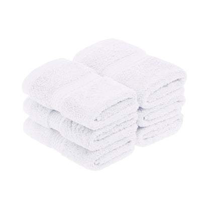 Madison Egyptian Cotton Pile Plush Heavyweight Face Towel Set of 6