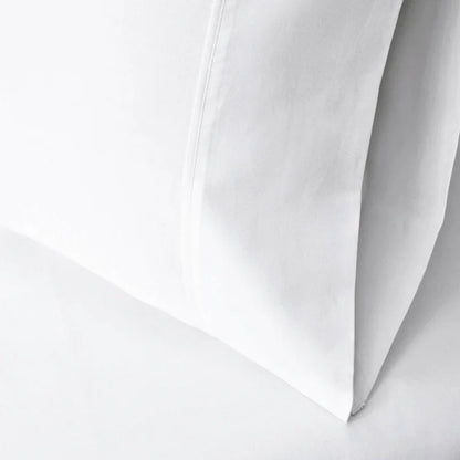 Egyptian Cotton 530 Thread Count Solid Pillowcases Set of 2 - White