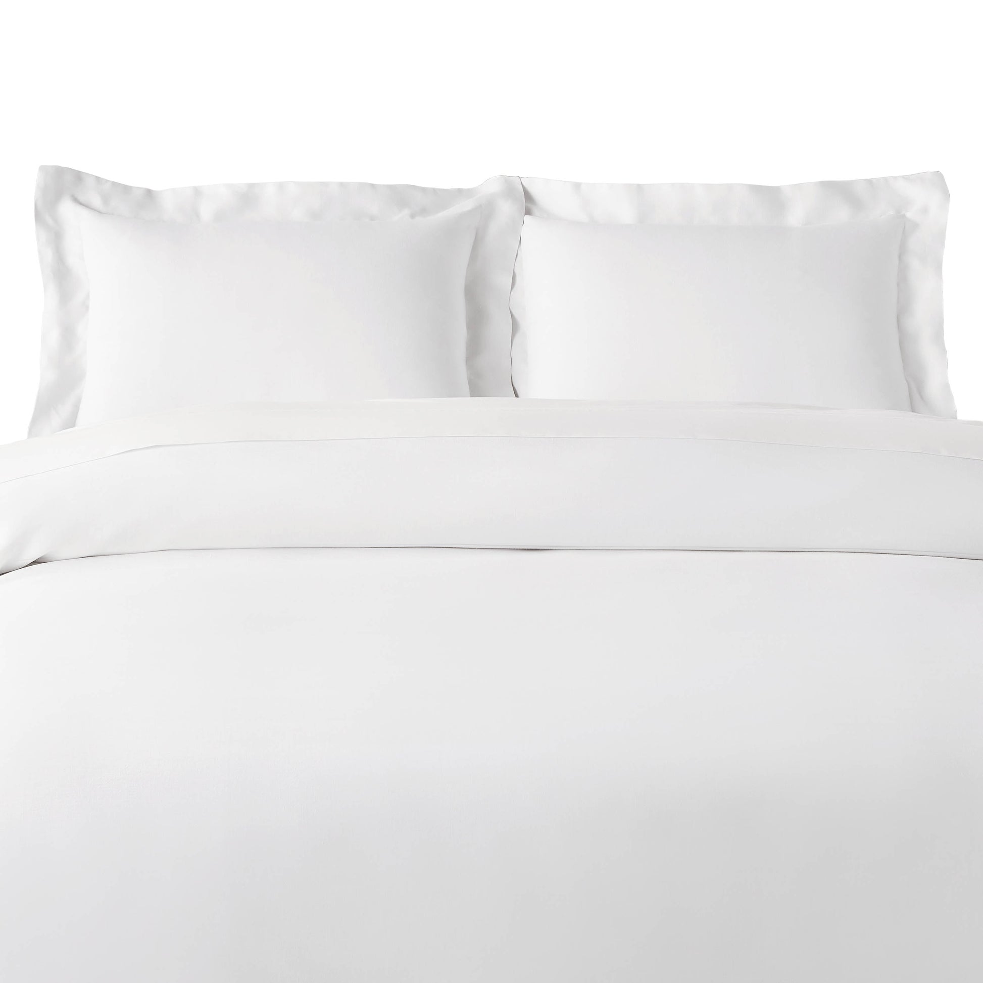 100% Rayon From Bamboo 300 Thread Count Solid Duvet Cover Set - White