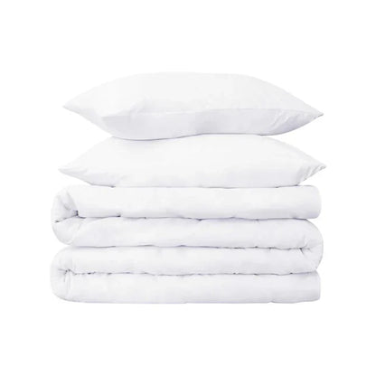 Egyptian Cotton 700 Thread Count Duvet Cover Bedding Set - White
