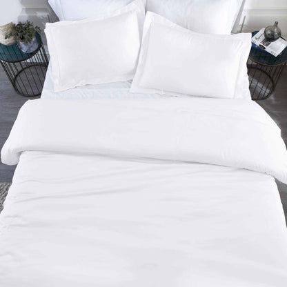 Modal From Beechwood 400 Thread Count Cooling Solid Duvet Cover Set - White