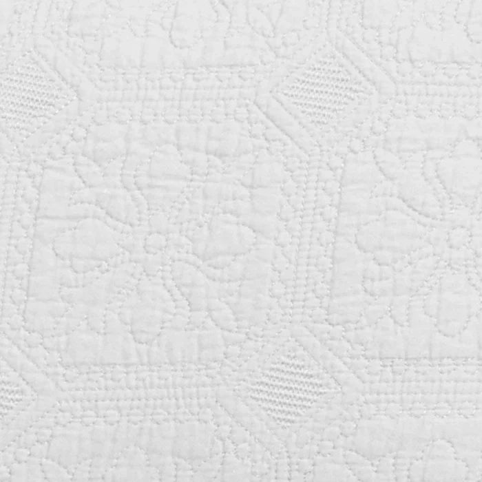 Corrington Fine Stitch Cotton Quilt Set -White