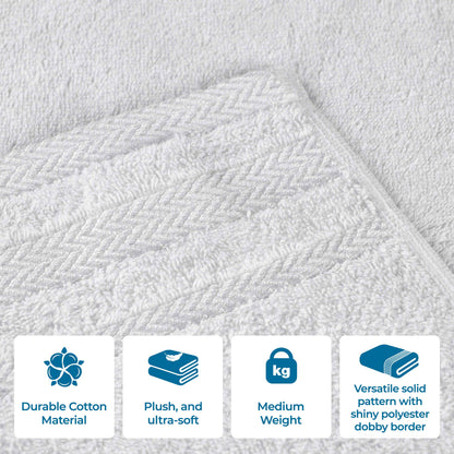 Hays Cotton Medium Weight Soft Face Towel Washcloth Set of 12
