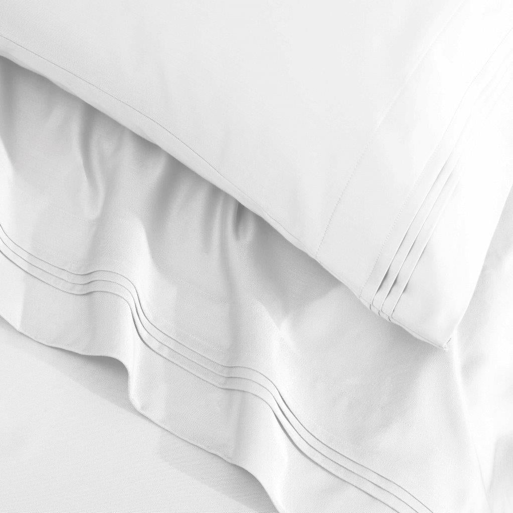 1500 Thread Count Egyptian Cotton 2 Piece Solid Pillowcase Set - White