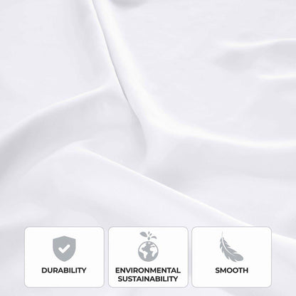 Modal From Beechwood 400 Thread Count Cooling Solid Pillowcase Set - White