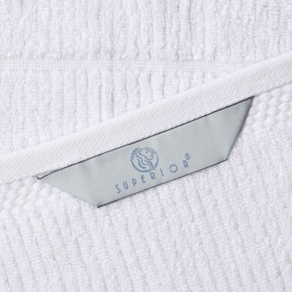 Milo Smart Twist Cotton Solid Ribbed 3 Piece Towel Set