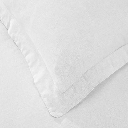 Orion Cotton Linen Garment 3 Piece Duvet Cover Set With Pillow Shams