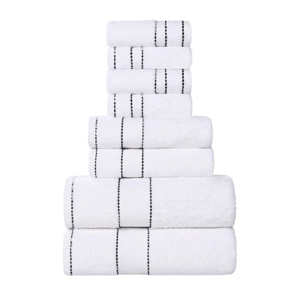 Niles Egyptian Giza Cotton Plush Heavyweight Soft 8 Piece Towel Set