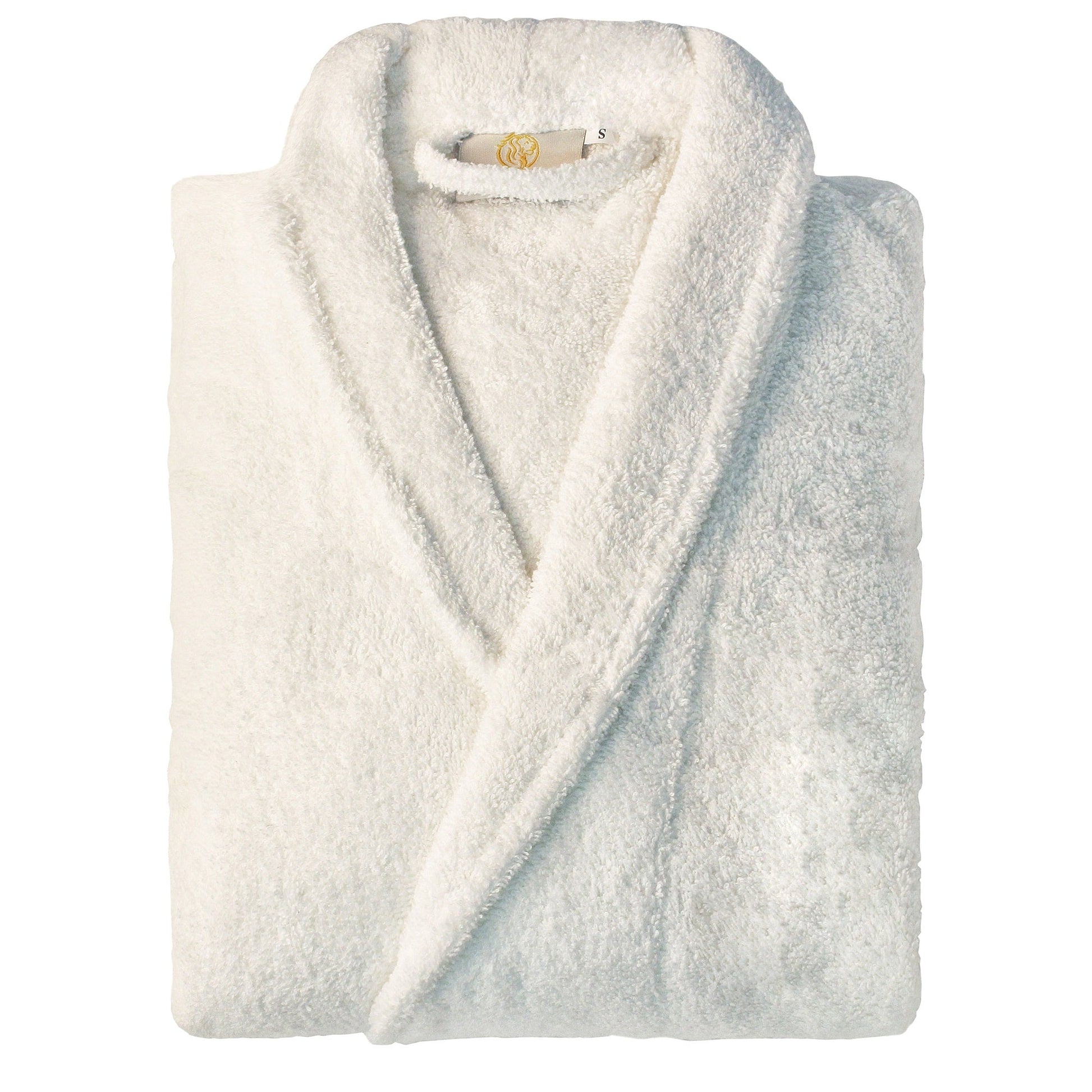 Cotton Ultra-Soft Terry Adult Unisex Lightweight Luxury Bathrobe - White