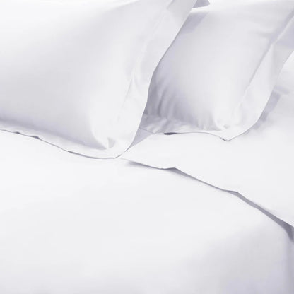 Superior Premium 650 Thread Count Egyptian Cotton Solid Duvet Cover Set - White