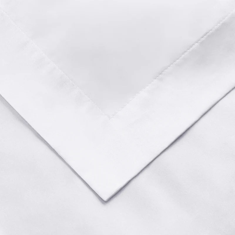 Superior Premium 650 Thread Count Egyptian Cotton Solid Duvet Cover Set - White