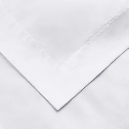 Superior Premium 650 Thread Count Egyptian Cotton Solid Duvet Cover Set - White