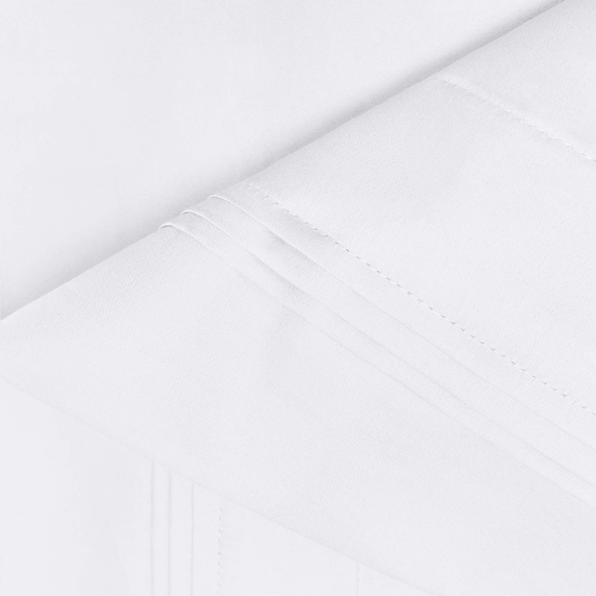 Premium 650 Thread Count Egyptian Cotton Solid Pillowcase Set - White