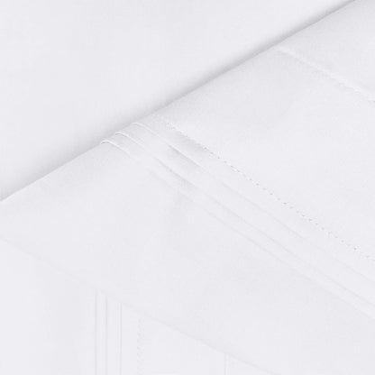 Premium 650 Thread Count Egyptian Cotton Solid Pillowcase Set - White