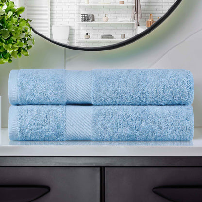 Kendell Egyptian Cotton Solid Medium Weight Bath Towel Set of 2