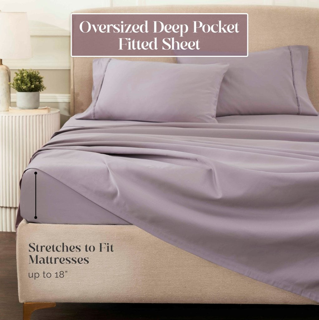 Egyptian Cotton 1200 Thread Count Eco-Friendly Solid Sheet Set