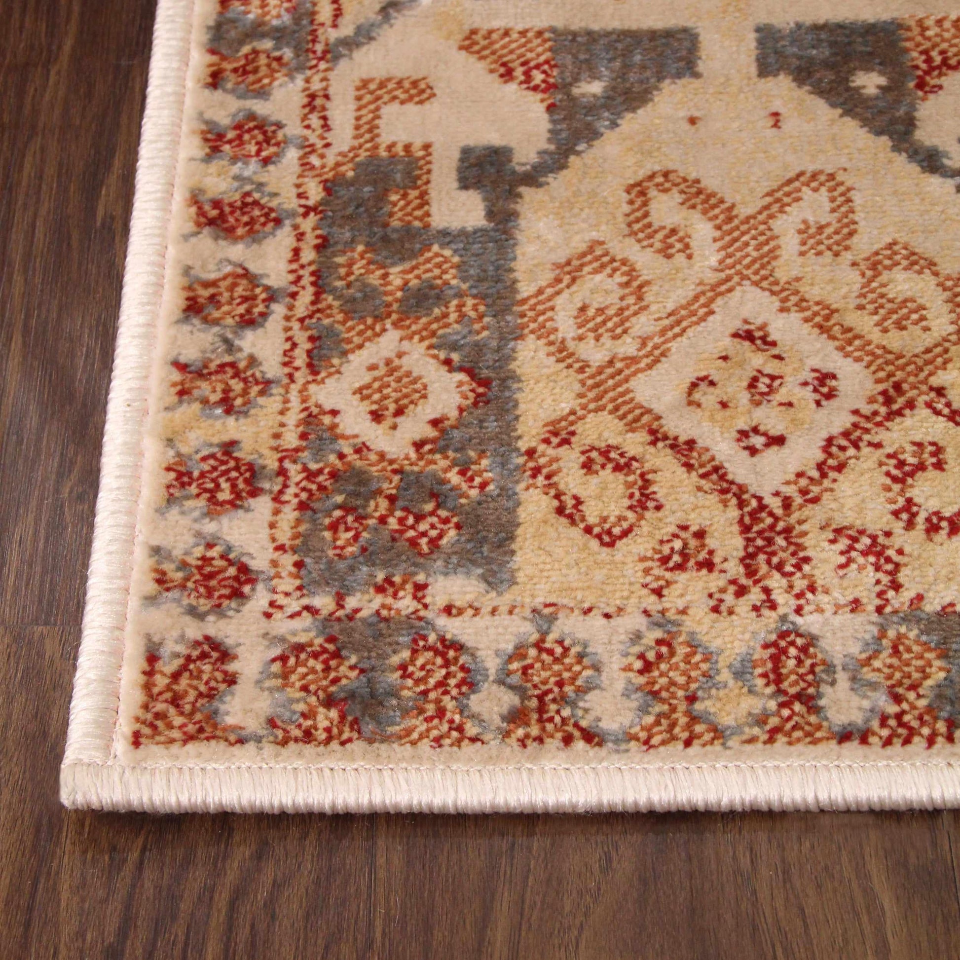 Superior Zuleyka Aztec Southwestern Indoor Area Rug or Runner Rug Or Door Mat  - Rust