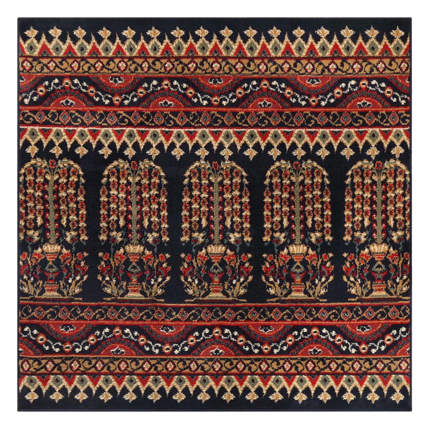 Adena Bohemian Floral Geometric Area Rug or Runner Rug