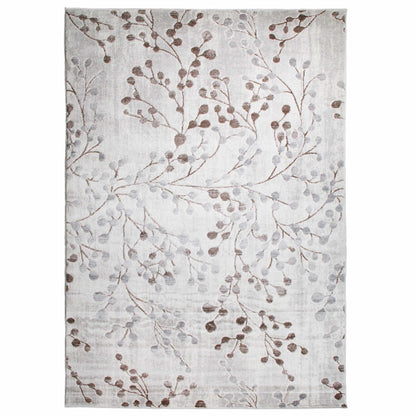 Superior Adsila Iridescent Floral Modern Area Rug or Runner - Hazelnut