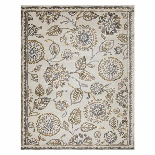 Amaryllis Modern Floral Farmhouse Indoor Area Rug
