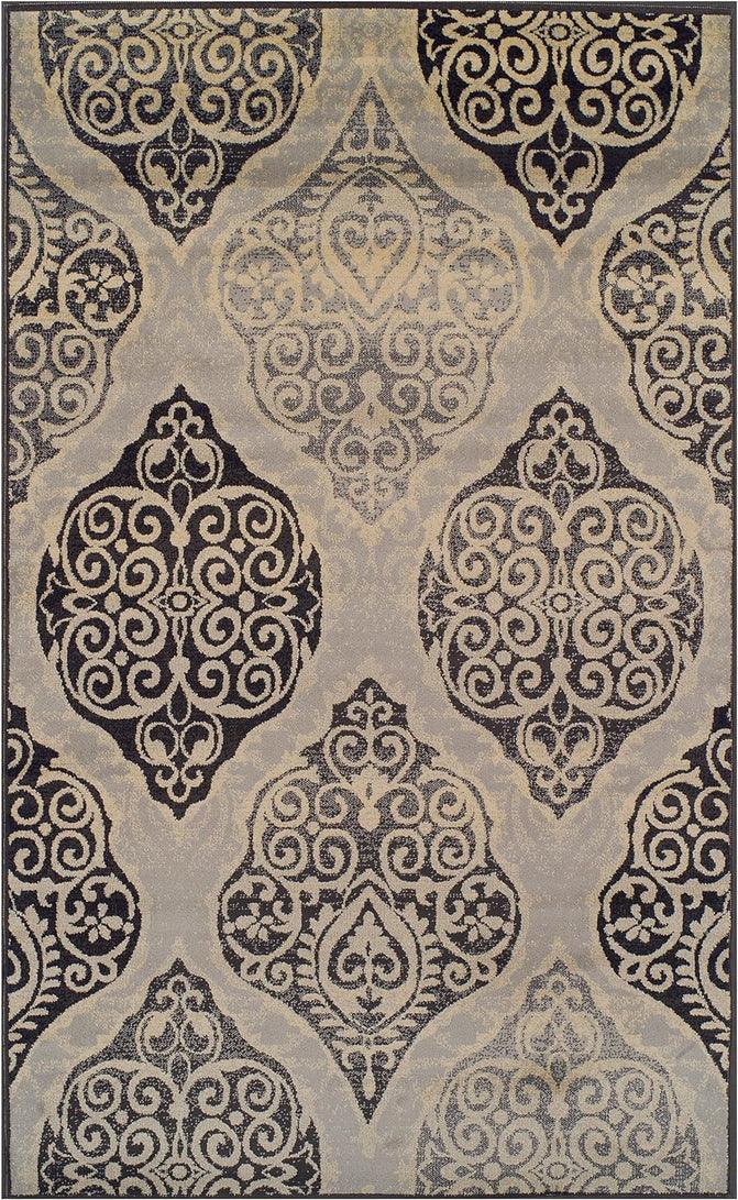 Amherst Medallion Damask Indoor Area Rug Or Runner Rug