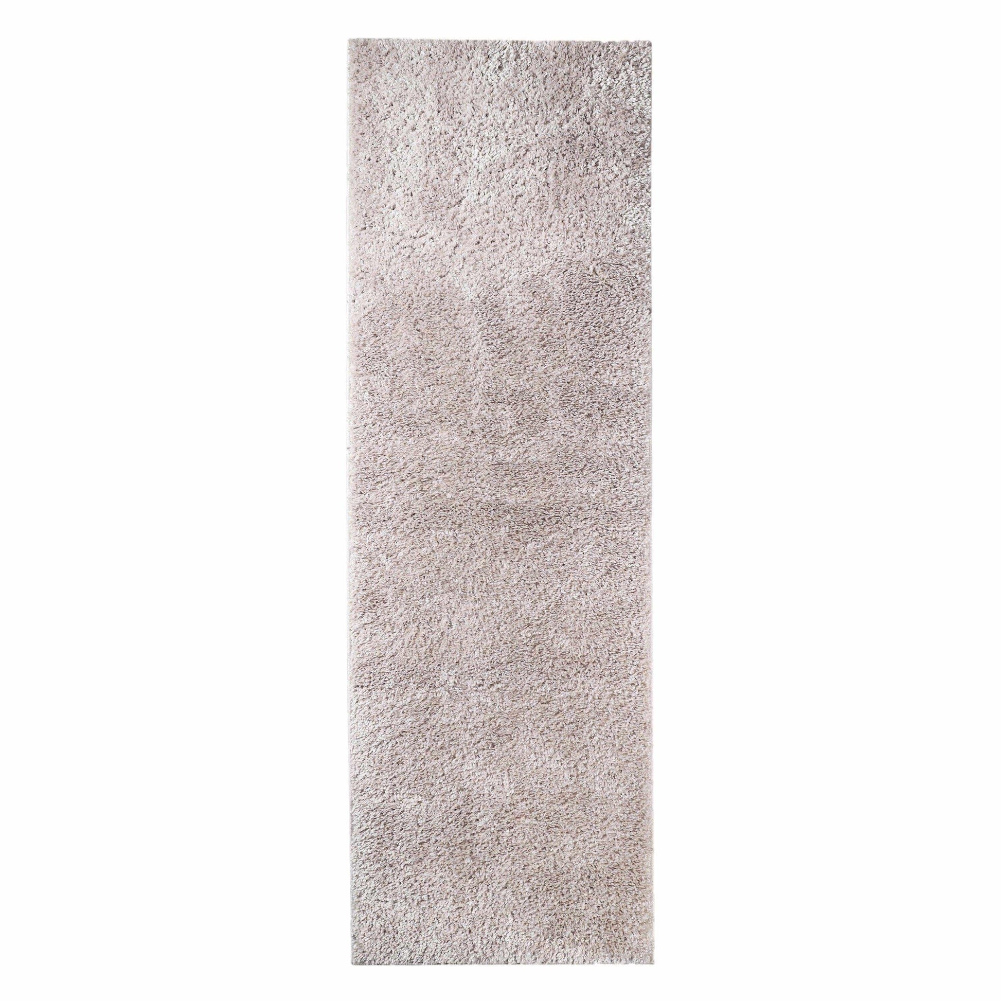 Superior Solid Indoor Plush Shag Area Rug Or Runner Or Round Rug- Beige