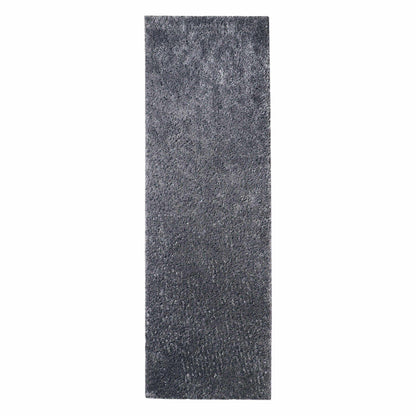  Superior Solid Indoor Plush Shag Area Rug Or Runner Or Round Rug - Grey